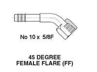FITTING FLARE  SEMICURVO 1/2"